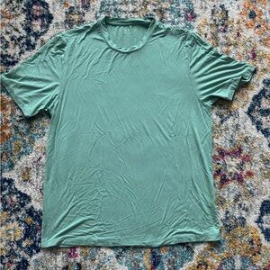 LAKE pajamas Men's Lightweight Crew Neck T-Shirt Mint Green Bamboo large soft